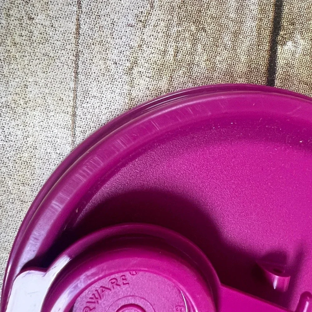 Vtg Tupperware Thirstquake 30oz Tumbler Insulated Carrying Bag Purple Teal White